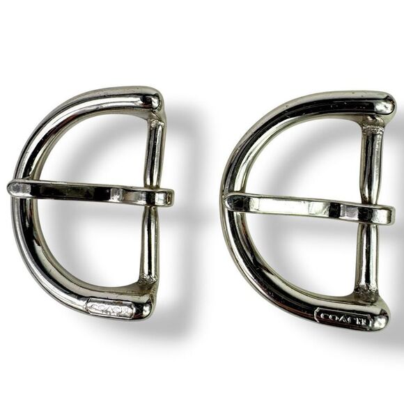 Coach Replacement Silver Buckles for Bags Hardware Lot Set 4 Pc - 1.25” x 1.75” - Picture 2 of 8